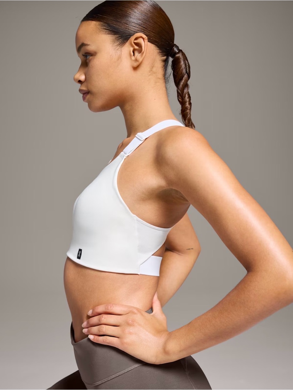 On Cloud Performance Flex Sports Bra - White - Women's Sz Large - Picture 4 of 8